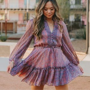 Buddy Love Celia long sleeve mini dress